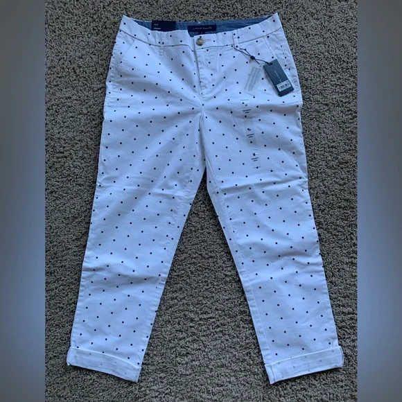 Tommy Hilfiger brand new white with black stars pants size 10 - Picture 1 of 5